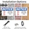 Signmission Gun Free Drug Free Zone, 10 in W x Rectangle, Plastic OS-2PACK-NS-P-710-L-15754 - alternate 3